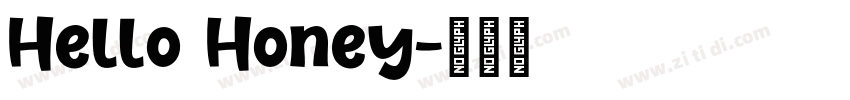 Hello Honey字体转换
